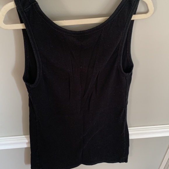 *Med* Liz Lange Maternity Basic Black Tank - Picture 3 of 3